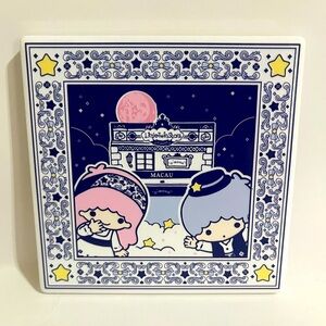 Little Twin Stars Ceramic Coaster-Macau Exclusive